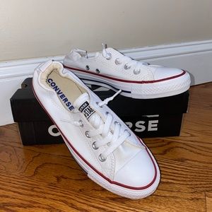 NEW! Elastic Back Lo rise White Converse